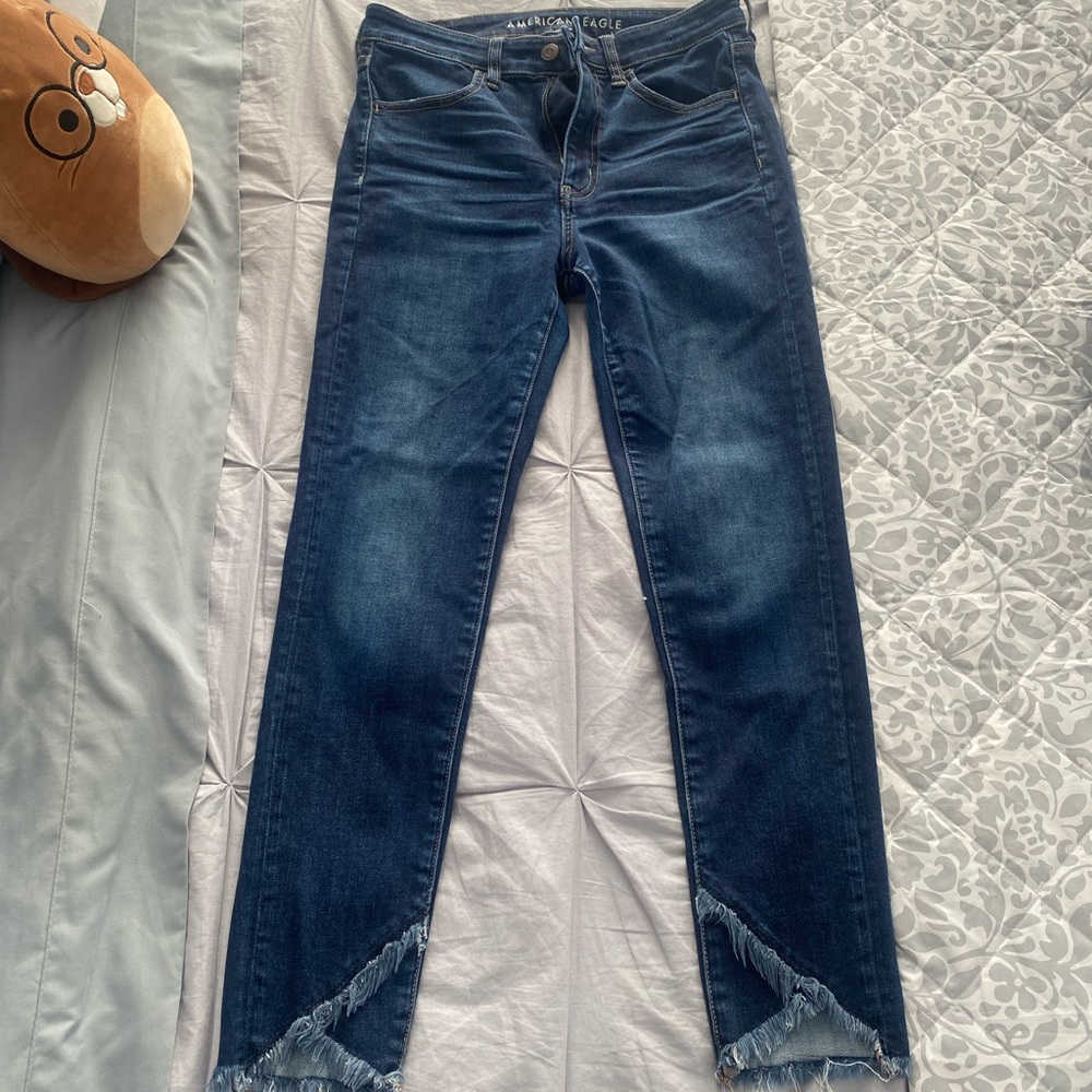 Skinny crop American eagle jeans